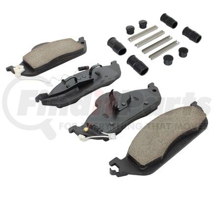 MPA Electrical 1001-0760M Disc Brake Pad Set Quality-Built Premium Disc Brake Pad Set - Semi-Metallic, with Hardware