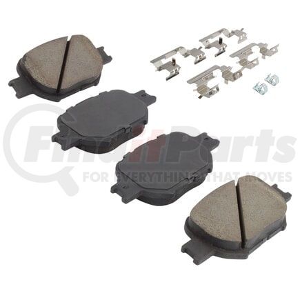 1001-0817C by MPA ELECTRICAL - Quality-Built Premium Ceramic Brake Pads w/ Hardware
