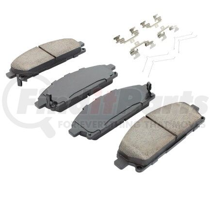 1001-0855M by MPA ELECTRICAL - Quality-Built Premium Disc Brake Pad Set - Semi-Metallic, with Hardware