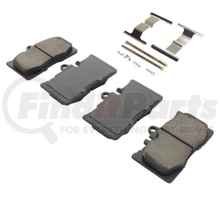 1001-0870C by MPA ELECTRICAL - Quality-Built Premium Ceramic Brake Pads w/ Hardware