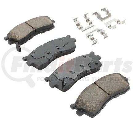 1001-0889M by MPA ELECTRICAL - Quality-Built Premium Semi-Metallic Brake Pads w/ Hardware
