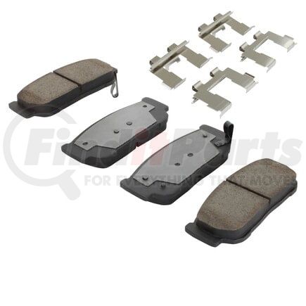 MPA Electrical 1001-0954C Disc Brake Pad Set Quality-Built Premium Ceramic Brake Pads w/ Hardware