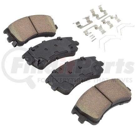 1001-0957C by MPA ELECTRICAL - Quality-Built Premium Ceramic Brake Pads w/ Hardware