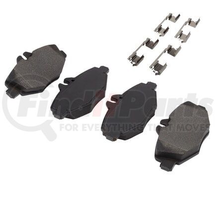 1001-0987M by MPA ELECTRICAL - Quality-Built Premium Semi-Metallic Brake Pads w/ Hardware