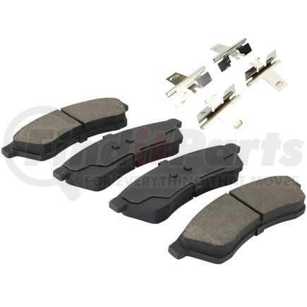 1003-1030C by MPA ELECTRICAL - Quality-Built Black Series Ceramic Brake Pads w/ Hardware