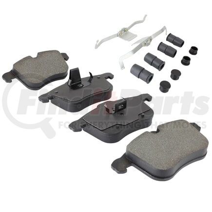 1003-1257M by MPA ELECTRICAL - Quality-Built Black Series Semi-Metallic Brake Pads w/ Hardware