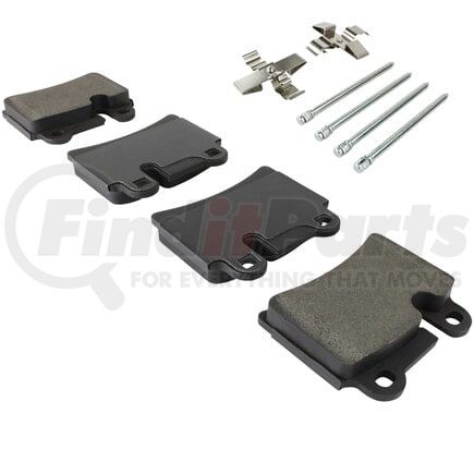 1003-1277M by MPA ELECTRICAL - Quality-Built Black Series Semi-Metallic Brake Pads w/ Hardware