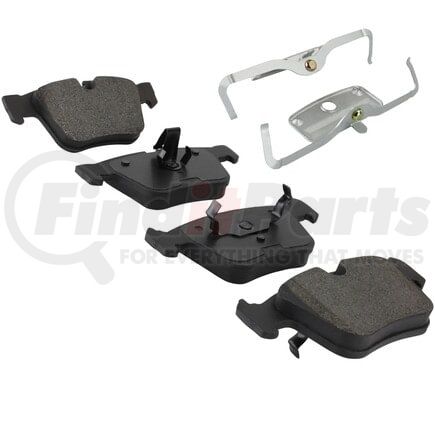 1003-1290M by MPA ELECTRICAL - Quality-Built Disc Brake Pad Set - Black Series, Semi-Metallic, with Hardware