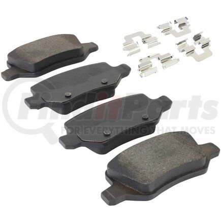 1003-1358M by MPA ELECTRICAL - Quality-Built Black Series Semi-Metallic Brake Pads w/ Hardware