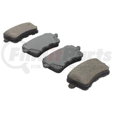 1003-1386AM by MPA ELECTRICAL - Quality-Built Disc Brake Pad Set - Black Series, Semi-Metallic, with Hardware