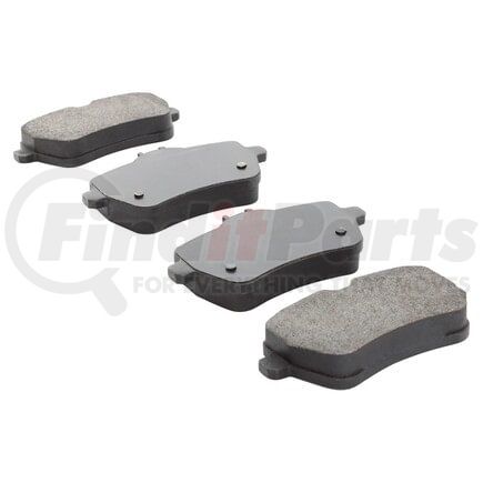 1003-1689M by MPA ELECTRICAL - Quality-Built Disc Brake Pad Set - Black Series, Semi-Metallic, with Hardware
