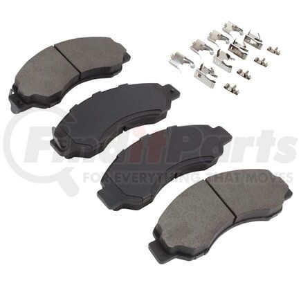 1002-0701M by MPA ELECTRICAL - Quality-Built Disc Brake Pad Set - Work Force, Heavy Duty, with Hardware