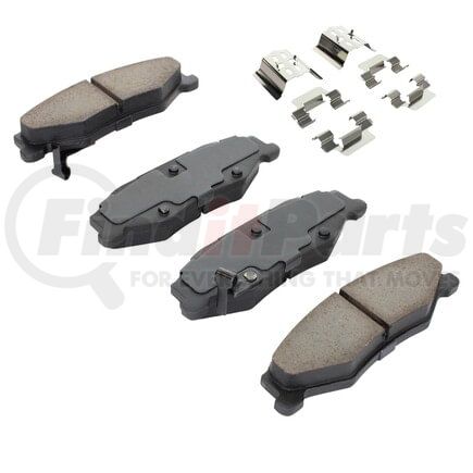 1002-0732M by MPA ELECTRICAL - Quality-Built Disc Brake Pad Set - Work Force, Heavy Duty, with Hardware