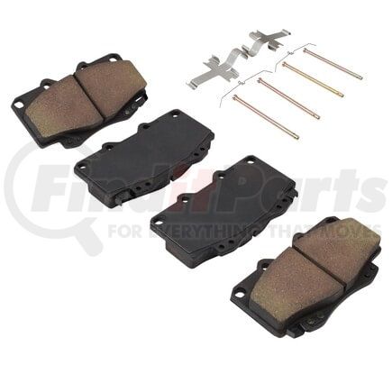 1002-0799M by MPA ELECTRICAL - Quality-Built Disc Brake Pad Set - Work Force, Heavy Duty, with Hardware