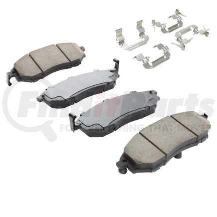 1002-0888AM by MPA ELECTRICAL - Quality-Built Work Force Heavy Duty Brake Pads w/ Hardware