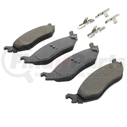 1002-0898M by MPA ELECTRICAL - Quality-Built Disc Brake Pad Set - Work Force, Heavy Duty, with Hardware