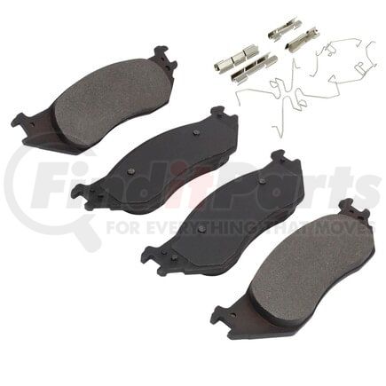 1002-1045M by MPA ELECTRICAL - Quality-Built Work Force Heavy Duty Brake Pads w/ Hardware