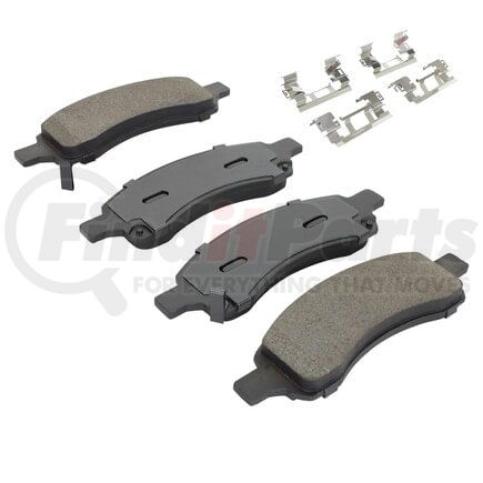 1002-1169AM by MPA ELECTRICAL - Quality-Built Disc Brake Pad Set - Work Force, Heavy Duty, with Hardware