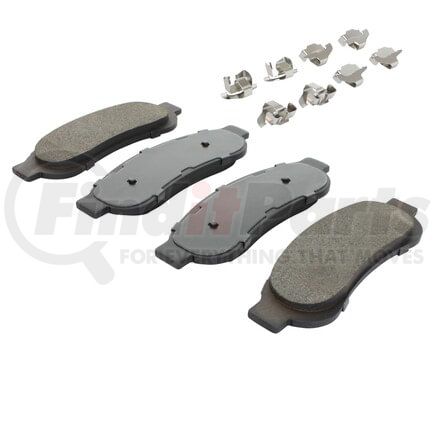1002-1334M by MPA ELECTRICAL - Quality-Built Disc Brake Pad Set - Work Force, Heavy Duty, with Hardware