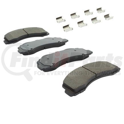 1002-1414M by MPA ELECTRICAL - Quality-Built Disc Brake Pad Set - Work Force, Heavy Duty, with Hardware