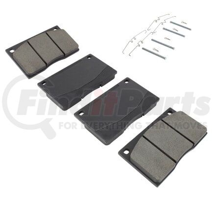 1003-0135M by MPA ELECTRICAL - Quality-Built Black Series Semi-Metallic Brake Pads w/ Hardware