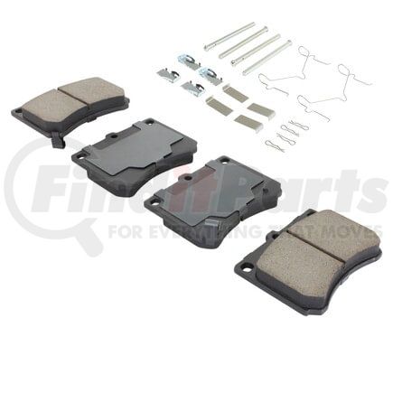 1003-0473M by MPA ELECTRICAL - Quality-Built Disc Brake Pad Set - Black Series, Semi-Metallic, with Hardware