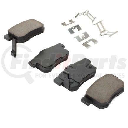 1003-0536AC by MPA ELECTRICAL - Quality-Built Black Series Ceramic Brake Pads w/ Hardware