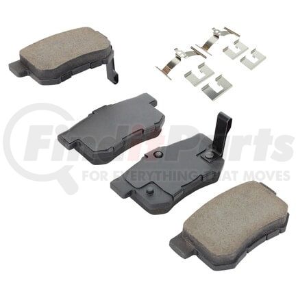 1003-0537AC by MPA ELECTRICAL - Quality-Built Disc Brake Pad Set - Black Series, Ceramic, with Hardware