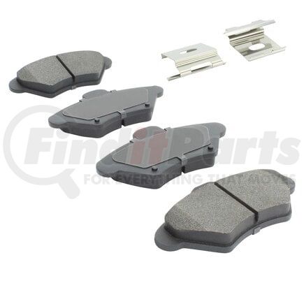 1003-0600M by MPA ELECTRICAL - Quality-Built Disc Brake Pad Set - Black Series, Semi-Metallic, with Hardware