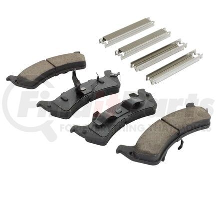 1003-0667C by MPA ELECTRICAL - Quality-Built Disc Brake Pad Set - Black Series, Ceramic, with Hardware