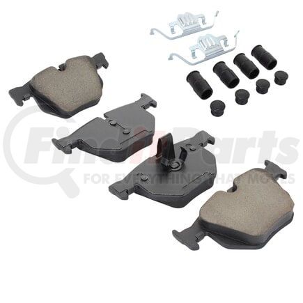 1003-0683AM by MPA ELECTRICAL - Quality-Built Disc Brake Pad Set - Black Series, Semi-Metallic, with Hardware