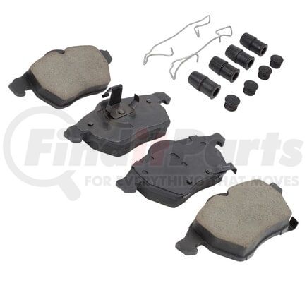 1003-0819C by MPA ELECTRICAL - Quality-Built Disc Brake Pad Set - Black Series, Ceramic, with Hardware
