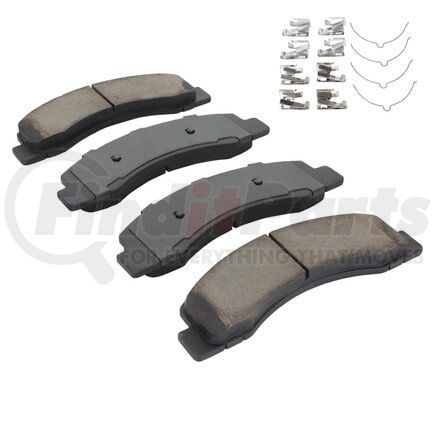 1003-0824C by MPA ELECTRICAL - Quality-Built Disc Brake Pad Set - Black Series, Ceramic, with Hardware