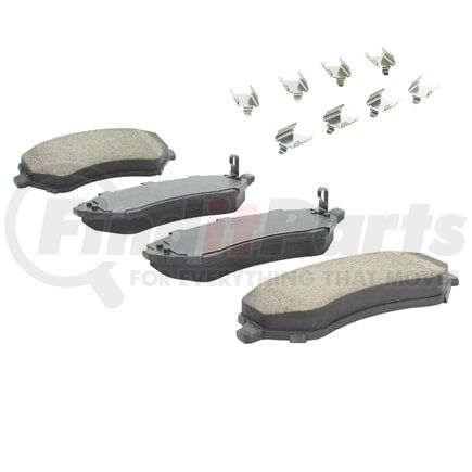 1003-0856M by MPA ELECTRICAL - Quality-Built Black Series Semi-Metallic Brake Pads w/ Hardware