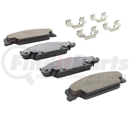 1003-0922M by MPA ELECTRICAL - Quality-Built Disc Brake Pad Set - Black Series, Semi-Metallic, with Hardware