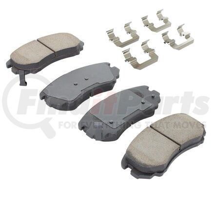 1003-0924C by MPA ELECTRICAL - Quality-Built Disc Brake Pad Set - Black Series, Ceramic, with Hardware