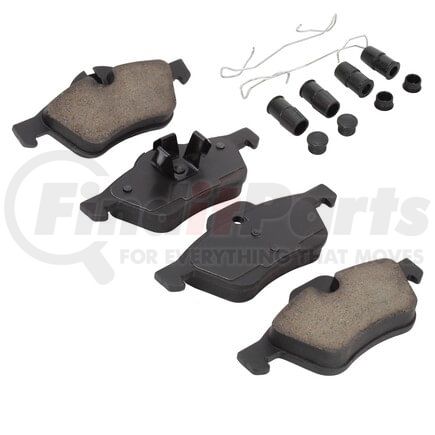 1003-0939M by MPA ELECTRICAL - Quality-Built Black Series Semi-Metallic Brake Pads w/ Hardware