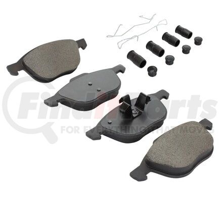 1003-1044C by MPA ELECTRICAL - Quality-Built Disc Brake Pad Set - Black Series, Ceramic, with Hardware