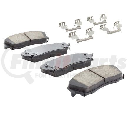 1003-1056C by MPA ELECTRICAL - Quality-Built Disc Brake Pad Set - Black Series, Ceramic, with Hardware