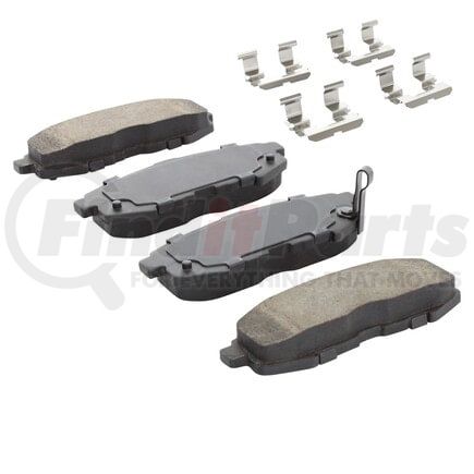 1001-1073C by MPA ELECTRICAL - Quality-Built Premium Ceramic Brake Pads w/ Hardware