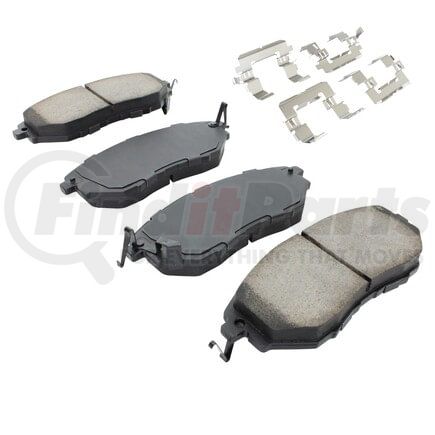 1001-1078M by MPA ELECTRICAL - Quality-Built Premium Semi-Metallic Brake Pads w/ Hardware