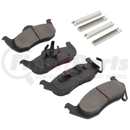 1001-1087M by MPA ELECTRICAL - Quality-Built Premium Disc Brake Pad Set - Semi-Metallic, with Hardware