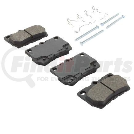 1001-1113M by MPA ELECTRICAL - Quality-Built Premium Disc Brake Pad Set - Semi-Metallic, with Hardware
