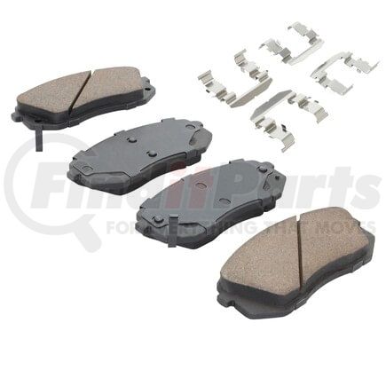 1001-1295AM by MPA ELECTRICAL - Quality-Built Premium Disc Brake Pad Set - Semi-Metallic, with Hardware
