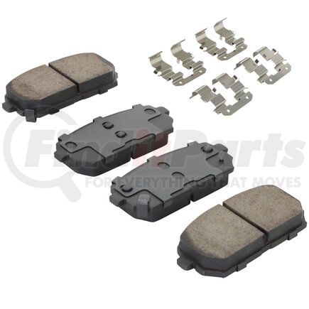 1001-1296C by MPA ELECTRICAL - Quality-Built Premium Ceramic Brake Pads w/ Hardware
