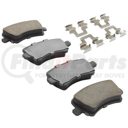1001-1307C by MPA ELECTRICAL - Quality-Built Disc Brake Pad, Premium, Ceramic, with Hardware