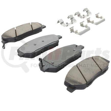 1001-1384C by MPA ELECTRICAL - Quality-Built Premium Ceramic Brake Pads w/ Hardware