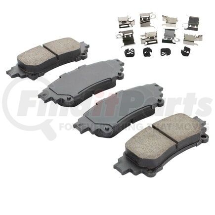 1001-1391AC by MPA ELECTRICAL - Quality-Built Disc Brake Pad, Premium, Ceramic, with Hardware