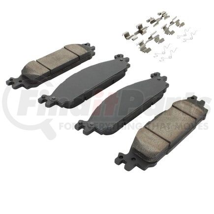 1001-1508C by MPA ELECTRICAL - Quality-Built Premium Ceramic Brake Pads w/ Hardware