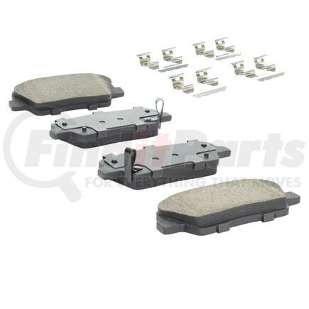 1003-1284BC by MPA ELECTRICAL - Quality-Built Disc Brake Pad Set - Black Series, Ceramic, with Hardware